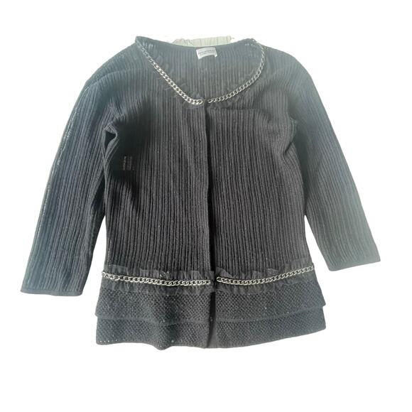 Philosophy di Alberta Ferretti Virgin Wool Cardigan Sweater Chain Trim 4 EUC - Picture 11 of 14